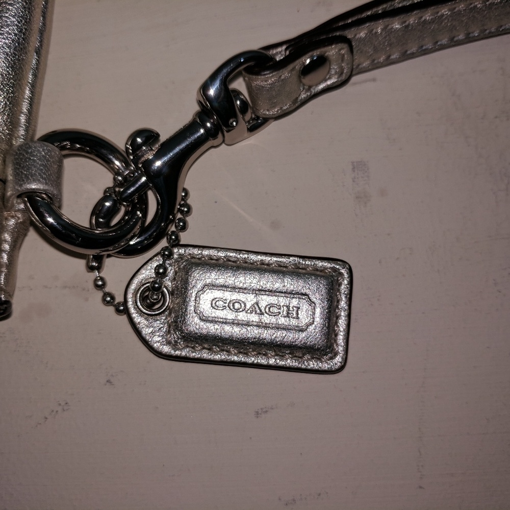 Authentic In Like New Condition Silver Coach Wrist - image 3